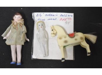 34. Collector's Lot Of Miniatures Inc. Dolls (4)