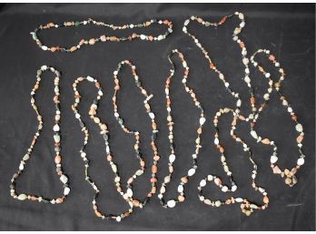 107. Agate Bead Necklaces (8)