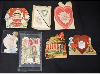 162. Antique Valentine Postcards (8)