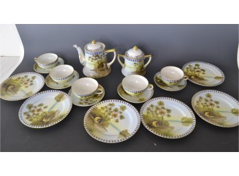 Hand Painted Tea Set