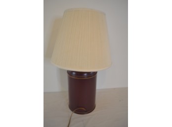 Dieu Droit En Mon Canister Base Of Table Lamp With Shade