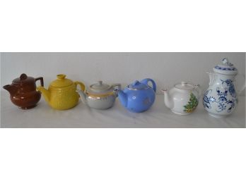 Six Tea Pot Lot