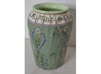 Green Mosaic Vase By Kathy Hatch