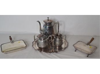 Rodger Smith Plated Tea Set