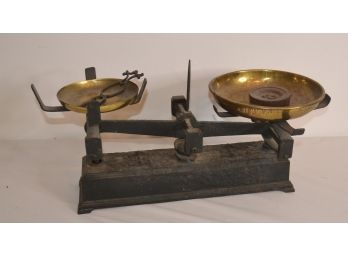 Antique Cast Iron Counterbalance Scale