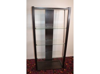 5-Tier Glass And Wood Display Case