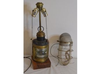 Ship Lantern And Galley Lamp