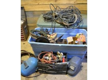 Attention Welders And Metal Enthusiasts This Is A  Welders' Delight Large Assortment Of Welding Gear