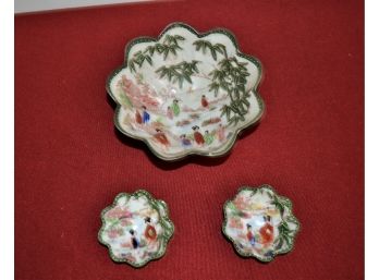 A Trio Of Oriental Candy Dishes