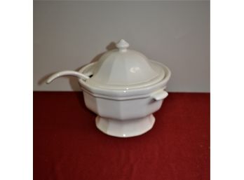 Ceramic Punch Bowl & Ladle