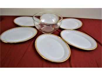 Gold Rimmed Serving Allotment