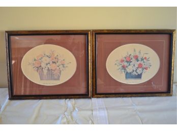 White House Flower Arrangement  - Set Of Two Prints