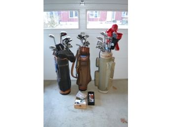 Lot Of Golf Clubs/Bags/Balls/Tees