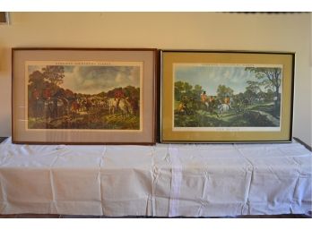 Set Of Two - J. F. Herring Senr Hunting Scene Prints