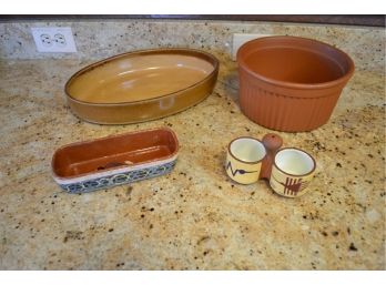 Assorted Terracota Lot 4 Piece