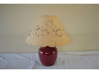 Maroon Lamp