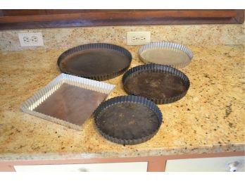 5 Piece Tart Pan Lot