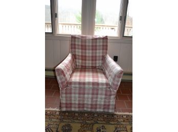 Plaid Upholstered Chair