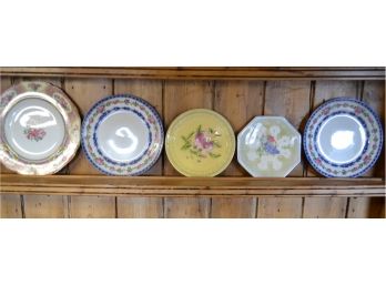 Lot Of Five Assorted Plates