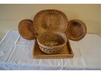 Lot Of Five Baskets