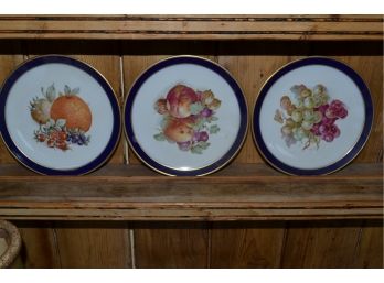 Echt Cobalt - Bountiful Set Of Three Plates