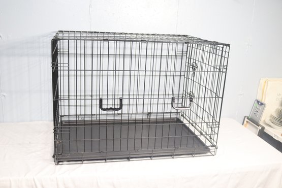 Metal Dog Training Crate 24x18x19h