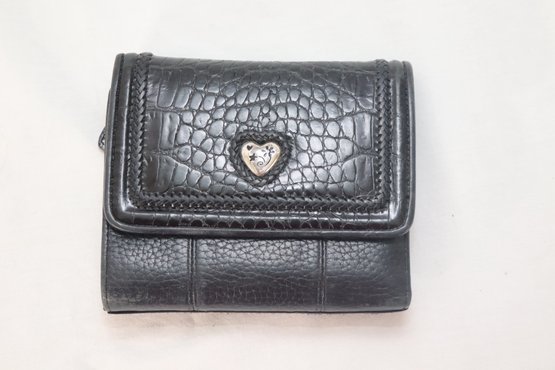 Brighton Black Leather Wallet (B-93)