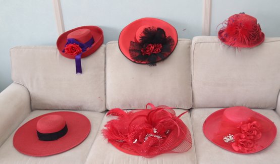 The Red Hats! Scala, San Diego Hat Co, Betmar, Red Hat Society (C-2)