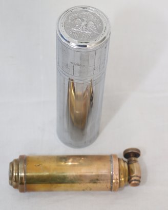 Vintage 1930's Automotive Stop Fire Brass Fire Extinguisher With Case (D-9)