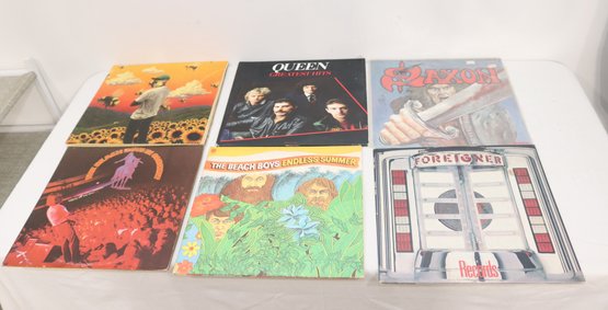 Vinyl Record Lot: Beach Boys, Forigner, Queen & MORE (A-22)
