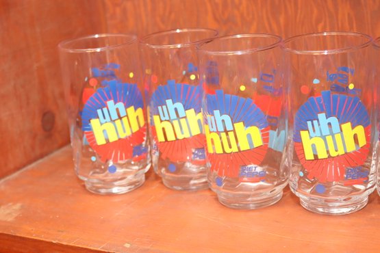 6 Vintage Diet Pepsi Glasses - Uh Huh You Got The Right One Baby- Ray Charles
