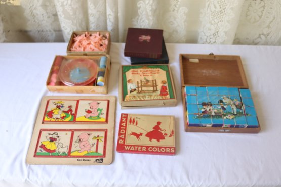 Vintage Kids Toys Games (A-62)