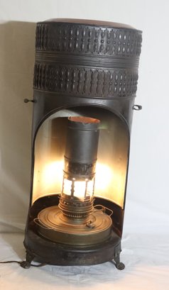 Sepulchre G.d.B. Summum Perfectionne. Belgium Heater Converted To Lamp (A-86)