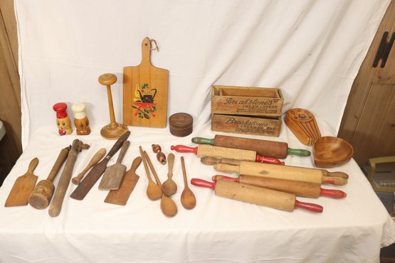 Kitchen Wood: Rolling Pins, Spatulas, Spoons And More! (B-70)