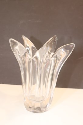 Daum French Crystal Flower Vase