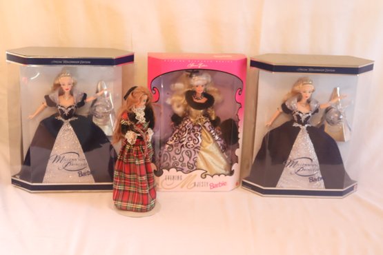 2 Barbie Millenium Princess & Evening Majesty. (C-25)