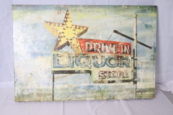 Vintage Liquor Store Sign Picture
