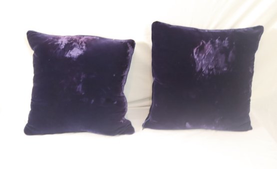 Purple Ralph Lauren Down Filled Throw Pillows (L-63)