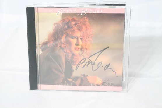 Signed Bette Midler CD