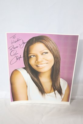 Signed Queen Latifah Peace & Love 8x10 Photograph (e-49)