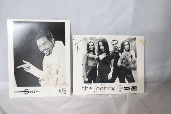Signed Shaggy 'it Was Me!' And The Corrs 8x10 Photos