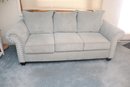 Nice Couch With Large Silver'nailhead' Trim (A-46)