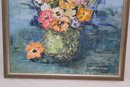 Vintage Still Life Floral Bouquet Painting Signed E. Marx '70 (T-6)