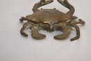 Vintage Brass Crab Ashtray (T-19)