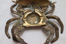 Vintage Brass Crab Ashtray (T-19)