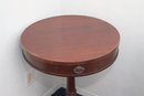 Round Wooden Pedestal Table W/ Drawer (B-65)