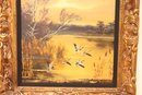 Original Framed Oil Painting Signed By R. Hirschel. (M-10)