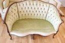 Vintage Louis XV Style Settee Couch Sofa Loveseat