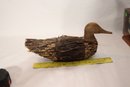 Hand Crafted Wooden Branch Duck Decoy V-18)