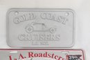 Gold Coast Cruisers Plaque & LA Roadsters Licence Plate (D-24)